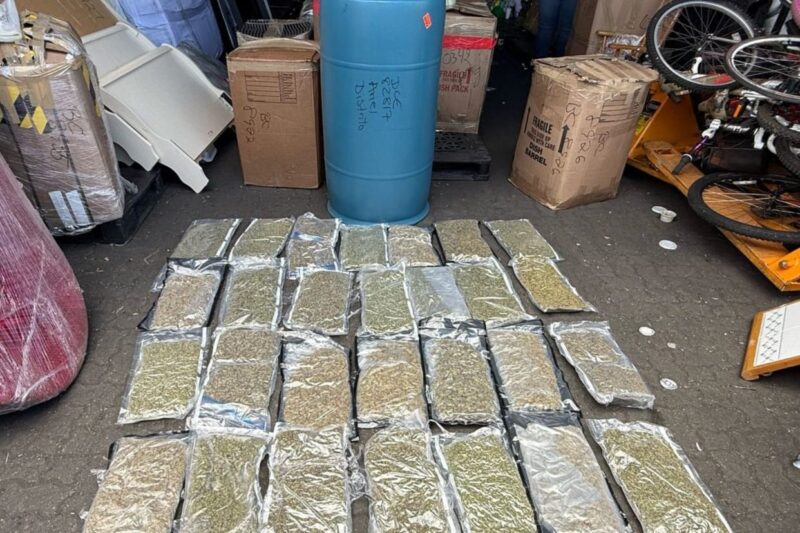 Apresan hombre y confiscan 28 paquetes de marihuana en un tanque de comida en puerto Haina