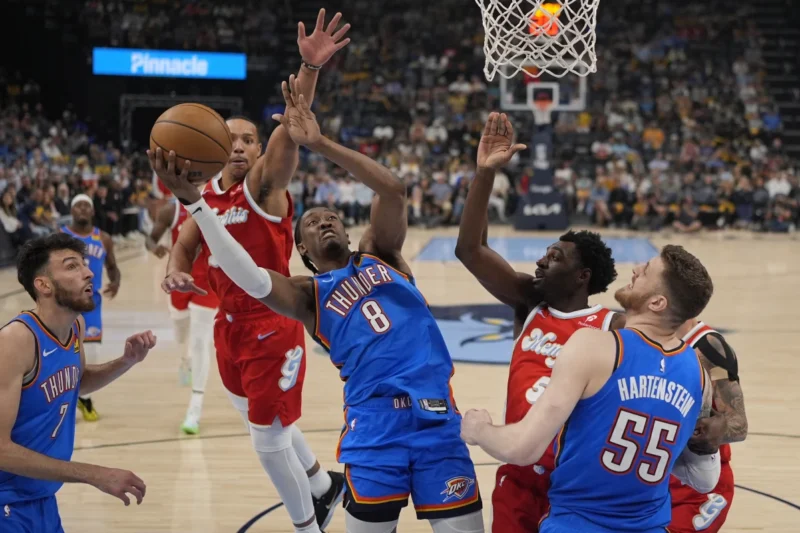 Oklahoma completa barrida sobre los Grizzlies y avanza a la semifinales del Oeste