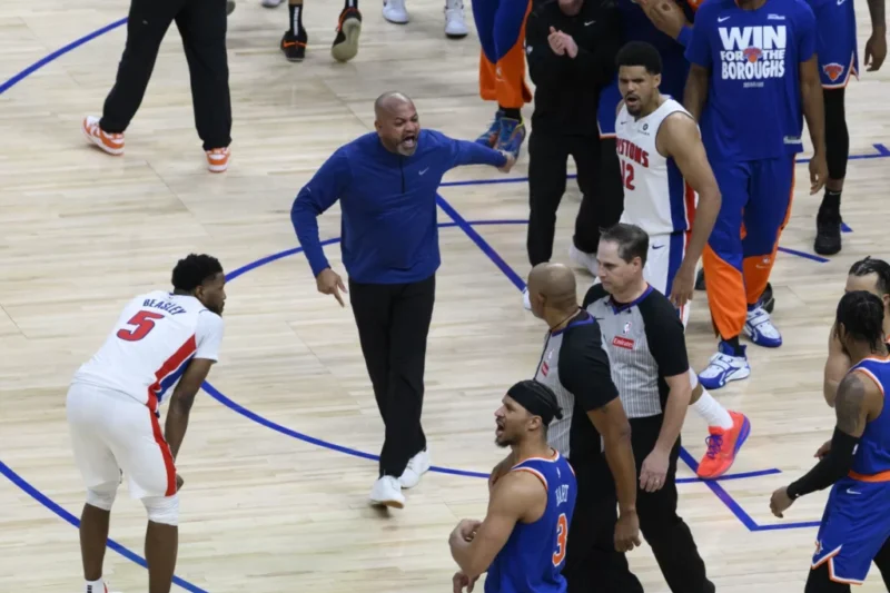 La NBA reconoce falta no pitada al final del partido Pistons-Knicks