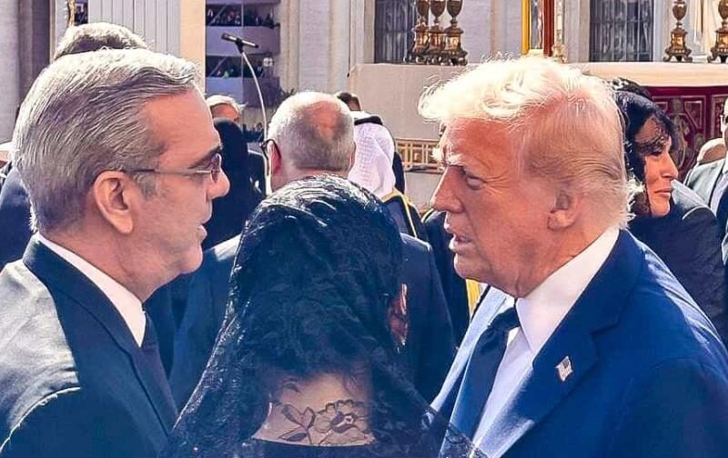 Abinader revela conversación con Trump durante funeral del papa Francisco