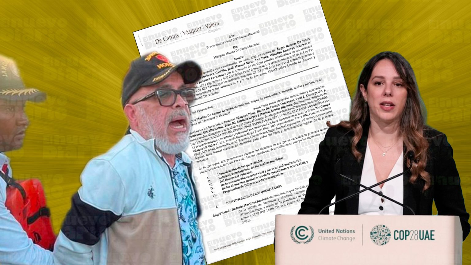 Los demandados por Milagros De Camps Germán acusados de difamación e injuria Los demandados por Milagros De Camps Germán acusados de difamación e injuria