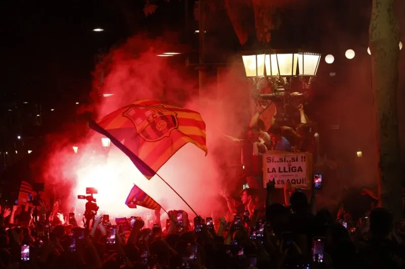 Ahí Siete detenidos durante la celebración del título de Liga del FC Barcelona