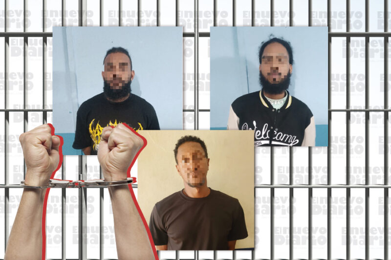 Arrestan tres hombres implicados en robos ocurridos en hechos separados en Santiago