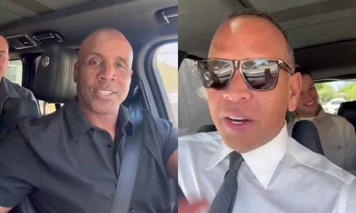 Alex Rodríguez a Barry Bonds le hace una broma, su «Uber favorito» en la Bay Area