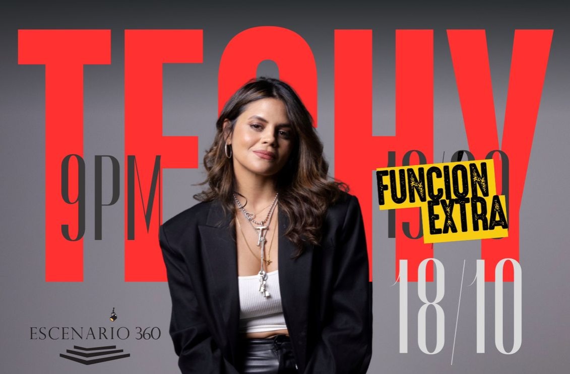 La cantante TECHY confirma nueva presentación en Escenario 360