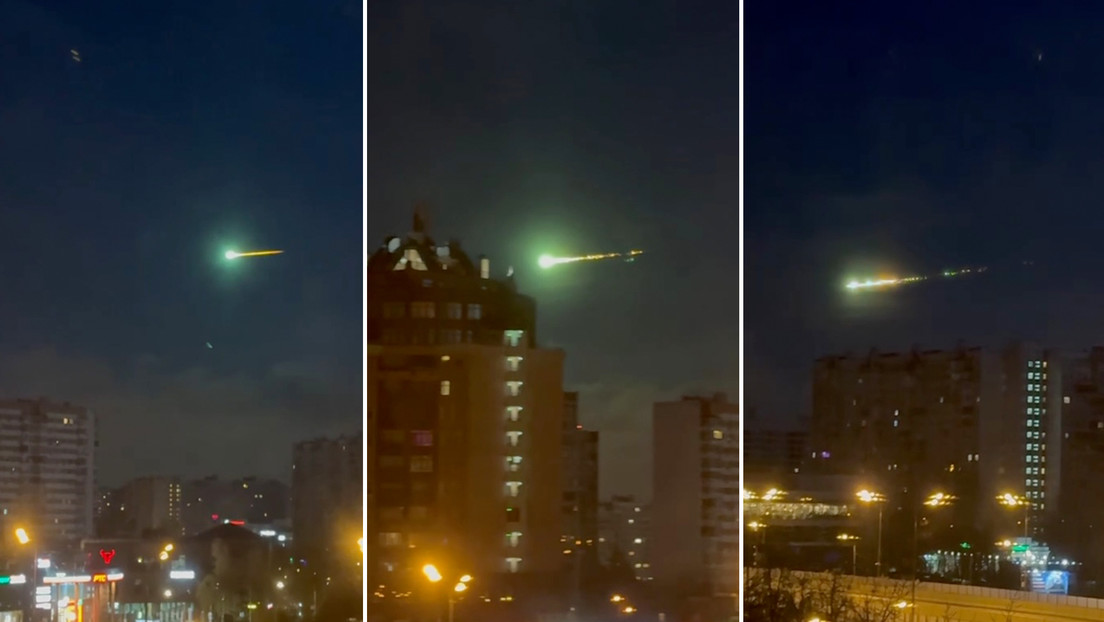 Luz desconocida sorprende a los habitantes de Moscú al cruzar el cielo nocturno
