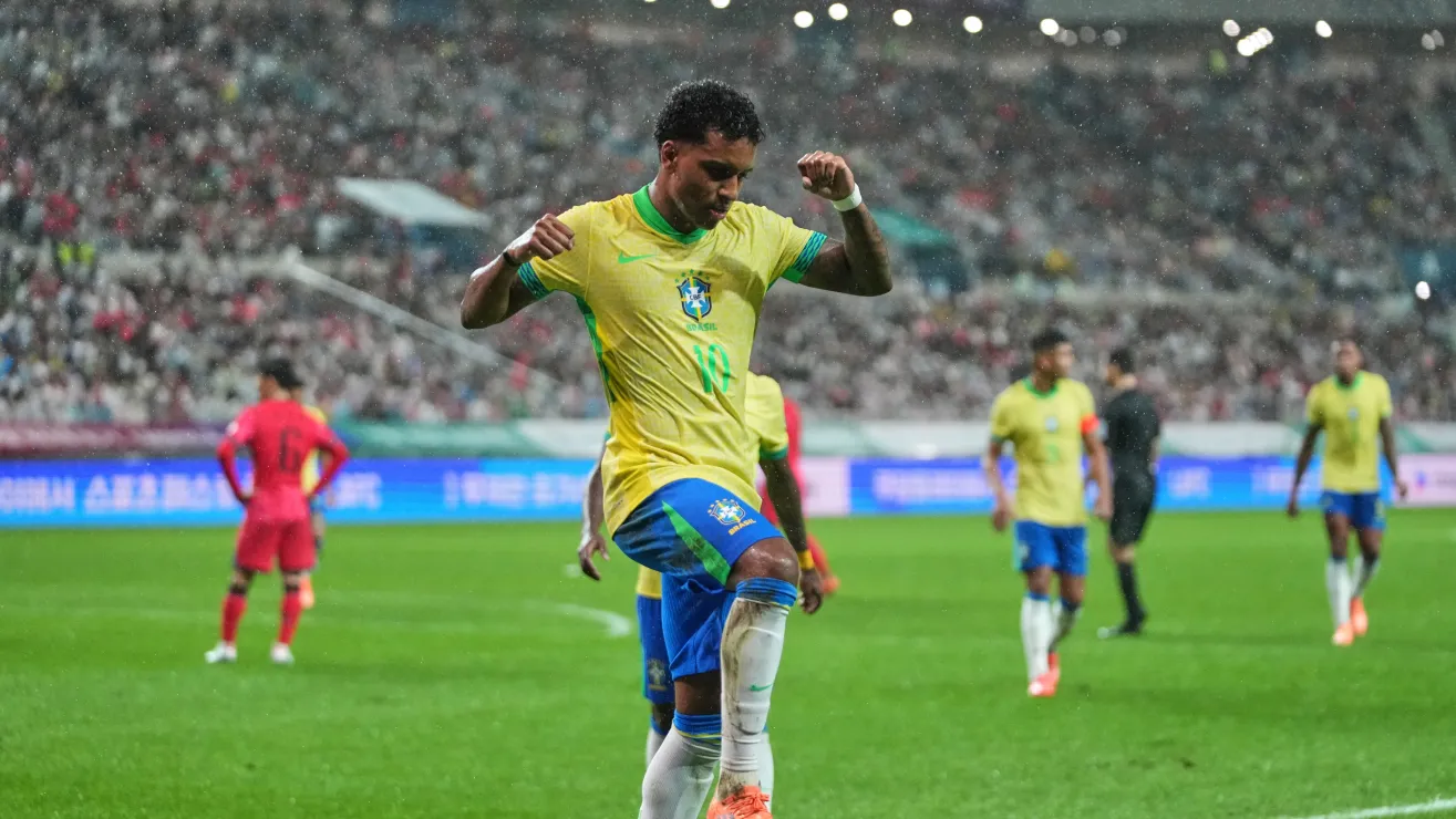 Rodrygo y Estevao brillan en la paliza de Brasil sobre Corea del Sur