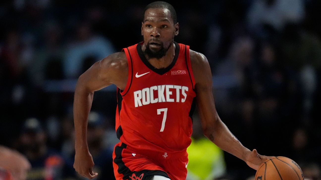 Kevin Durant firma renovación millonaria por dos temporadas con los Rockets