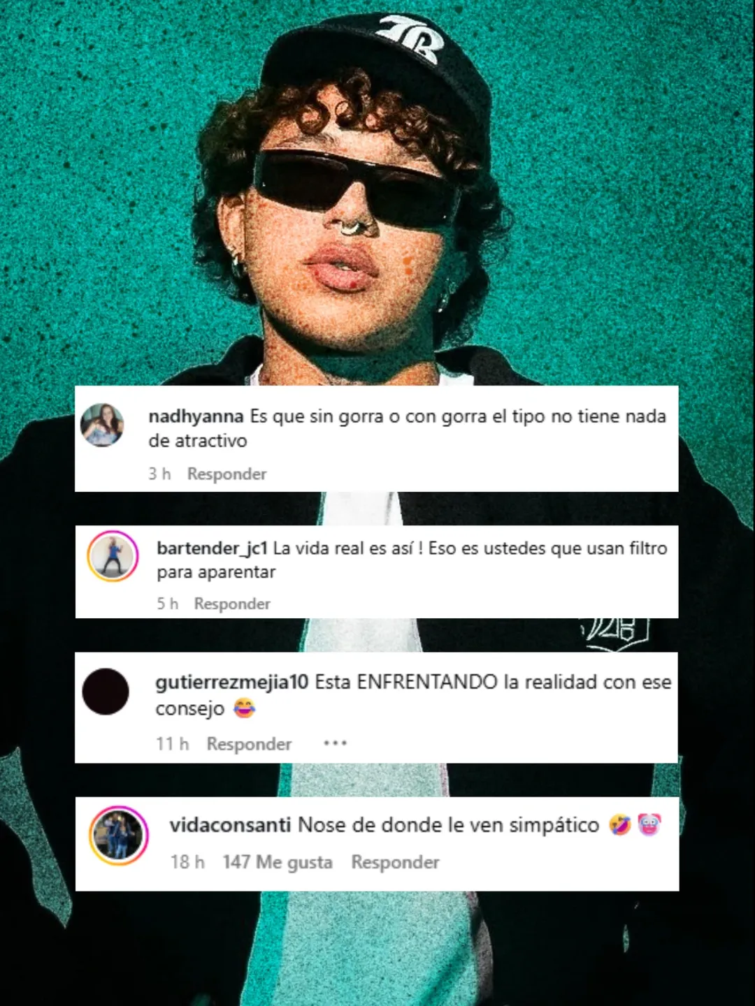 Beele sorprende en video sin su gorra y desata una ola de reacciones