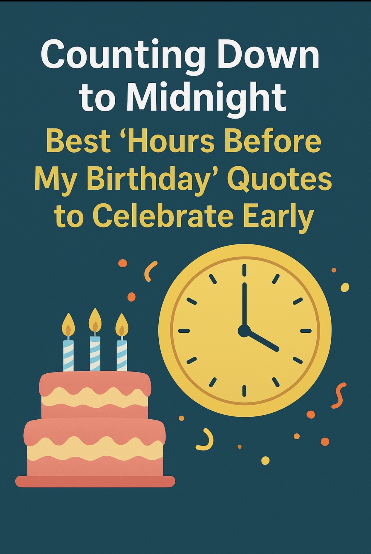 “Counting Down to Midnight: Best ‘Hours Before My Birthday’ Quotes to Celebrate Early”