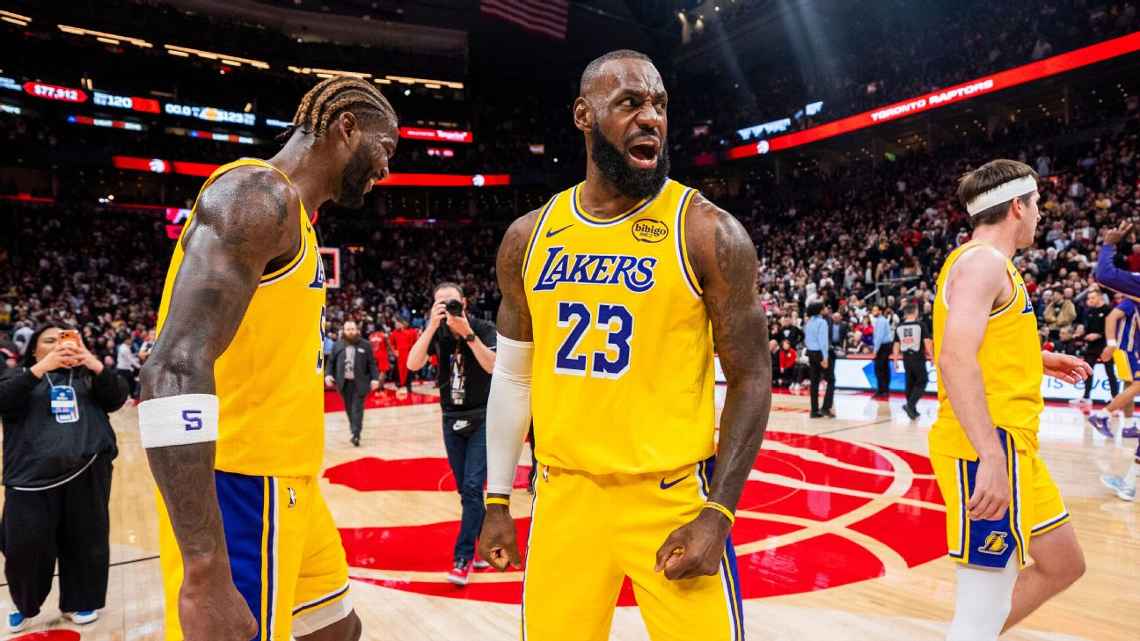 Lakers triunfan en la noche que se detuvo la seguidilla histórica de LeBron