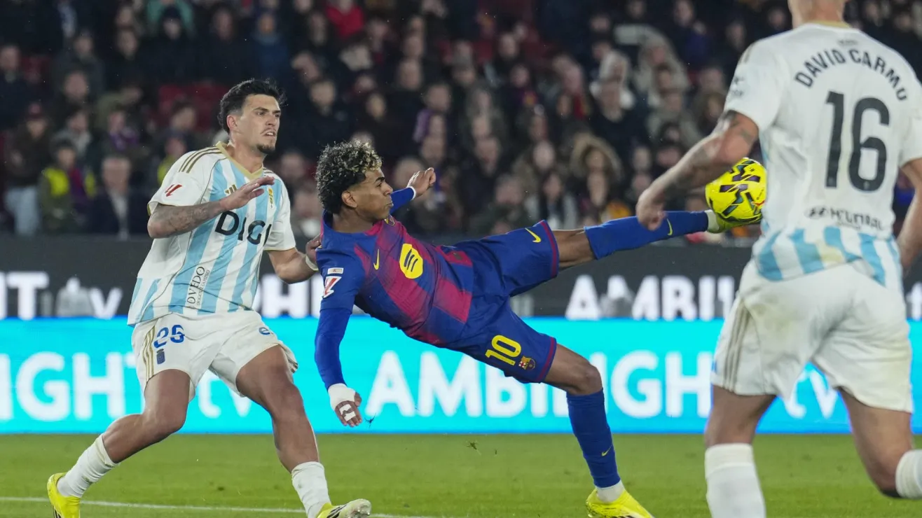 Lamine Yamal firma una joya de chilena y liquida al Oviedo