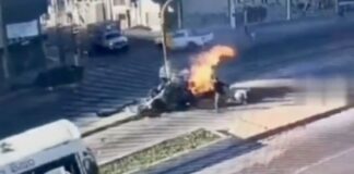 Fuerte choque entre autobús y automóvil deja siete personas afectadas