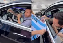 Hombre rompe en llanto tras encontrarse cara a cara con Lionel Messi
