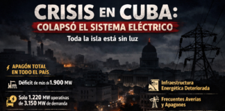 Crisis energética en Cuba: apagón masivo deja a gran parte de la isla sin electricidad