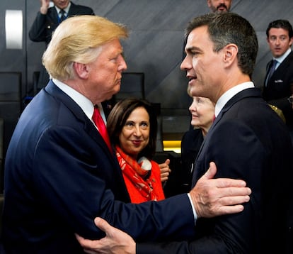 El presidente Donald Trump anunció el corte total del comercio con España El presidente Donald Trump anunció el corte total del comercio con España