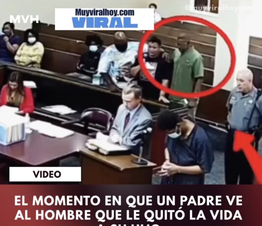 El momento en que un padre ve al hombre que le quitó la vida a su hijo