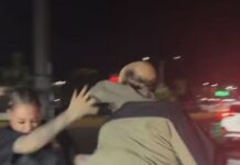 Momento tenso: hombre golpea a Mami Jordan frente a su local y el video se vuelve viral