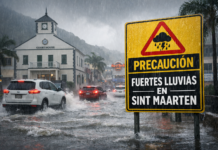 FUERTES LLUVIAS AZOTAN Sint Maarten: AUTORIDADES PIDEN EXTREMA PRECAUCIÓN
