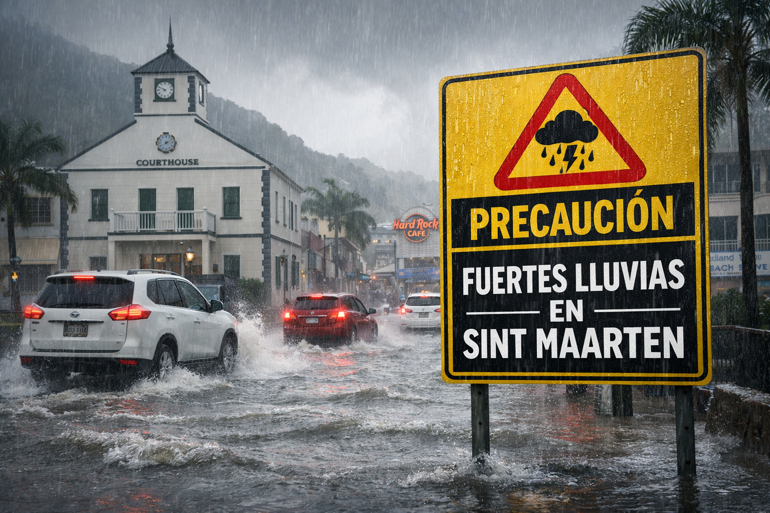 FUERTES LLUVIAS AZOTAN&nbsp;Sint Maarten: AUTORIDADES PIDEN EXTREMA PRECAUCIÓN