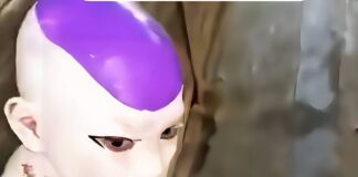 Madre argentina se vuelve viral tras pintar a su hijo como Freezer de Dragon Ball con pintura de látex y no logra quitarla