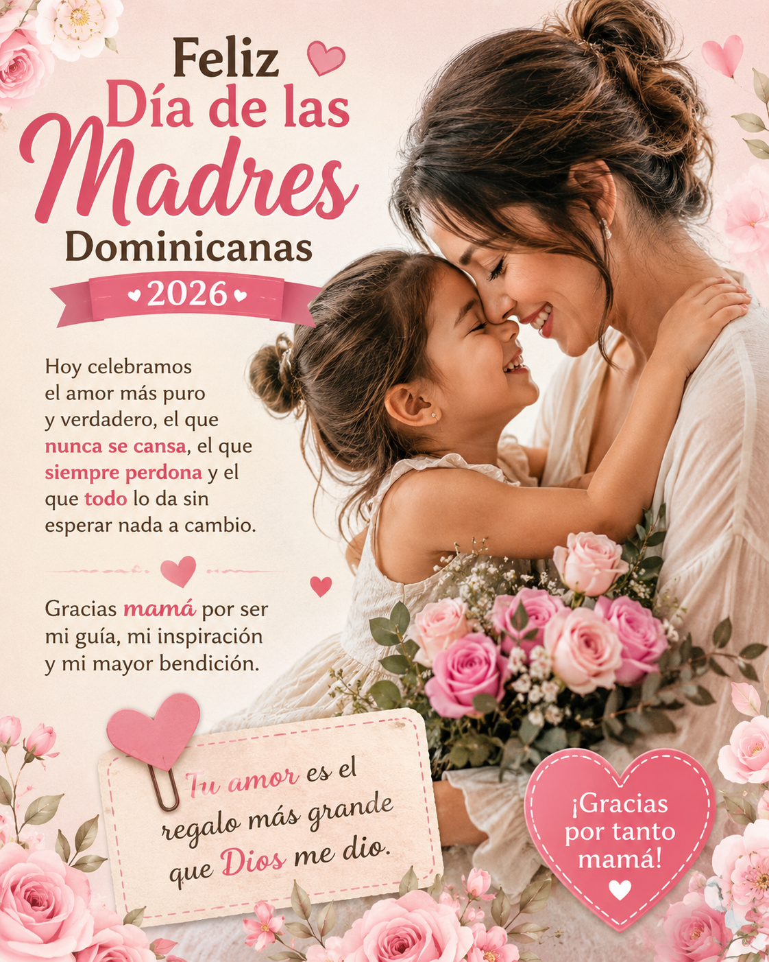 Celebración del Día de las Madres Dominicanas 2026: Amor, Gratitud y 20 Frases Bonitas para Honrar a Mamá