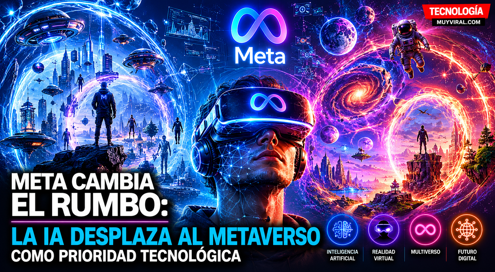 Meta cambia el rumbo: la inteligencia artificial desplaza al metaverso como prioridad tecnológica