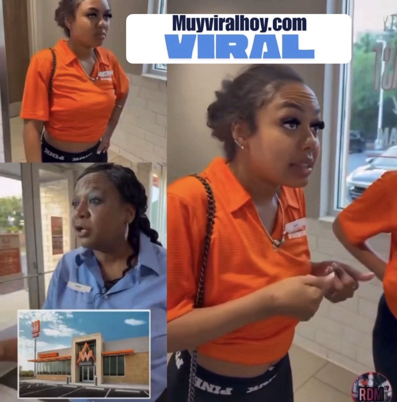 Empleada de Whataburger arma polémica por usar uniforme estilo crop top y el video explota en redes 1