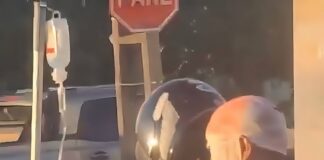 De la camilla a la moto: el escape viral que parece sacado de una película