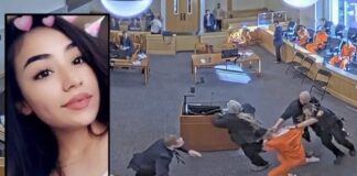 Familia de joven asesinada se lanza contra el acusado en pleno tribunal de Albuquerque y desata una violenta pelea
