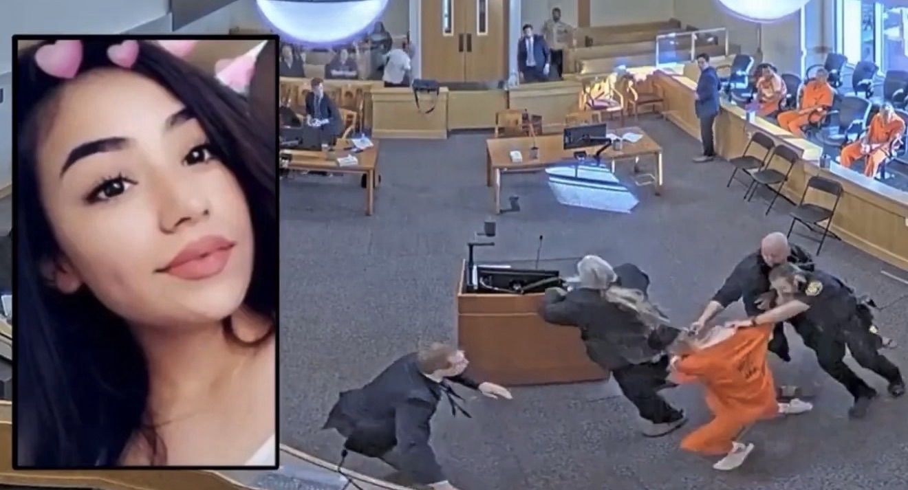 Familia de joven asesinada se lanza contra el acusado en pleno tribunal de Albuquerque y desata una violenta pelea
