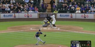 PELOTERO DE LOS ROCKIES RECIBE PELOTAZO DE 98 MPH DIRECTO EN LA CABEZA Y EL ESTADIO QUEDA EN SILENCIO