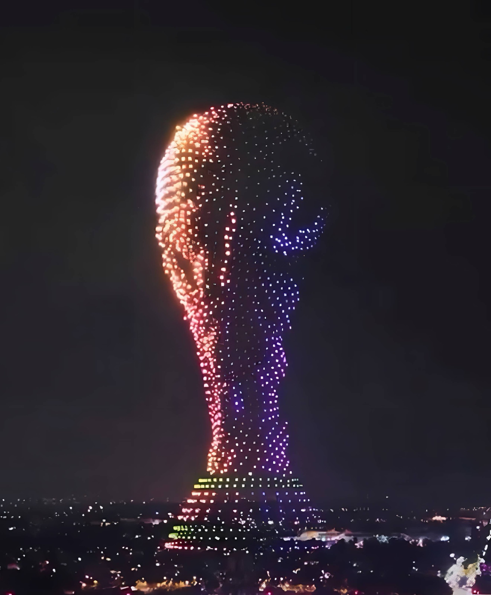 México ilumina el cielo con impresionante espectáculo de drones antes del inicio del Mundial 2026