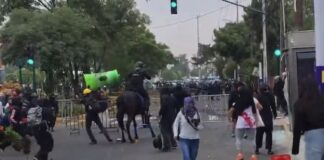 Tensión en las inmediaciones del Estadio Ciudad de México: enfrentamientos entre manifestantes y fuerzas de seguridad durante operativo del Mundial 2026