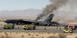 Tragedia en California: Ocho muertos tras el accidente de un bombardero B-52 en una base militar de EE.UU.