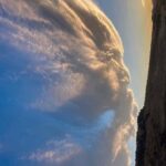 Una sorprendente nube con forma de rostro humano desata furor en redes sociales