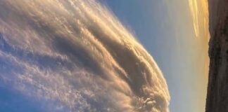 Una sorprendente nube con forma de rostro humano desata furor en redes sociales