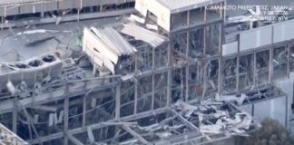 Operativo de rescate en Kumamoto: temen que decenas de trabajadores permanezcan bajo los escombros tras terremoto