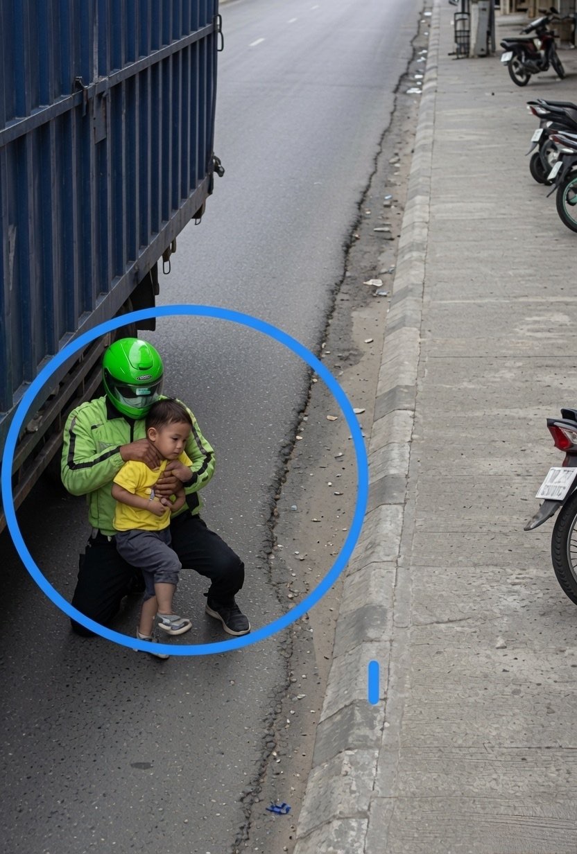 HÉROE ANÓNIMO | Repartidor arriesga su vida y salva a un niño de ser atropellado por un camión HÉROE ANÓNIMO | Repartidor arriesga su vida y salva a un niño de ser atropellado por un camión