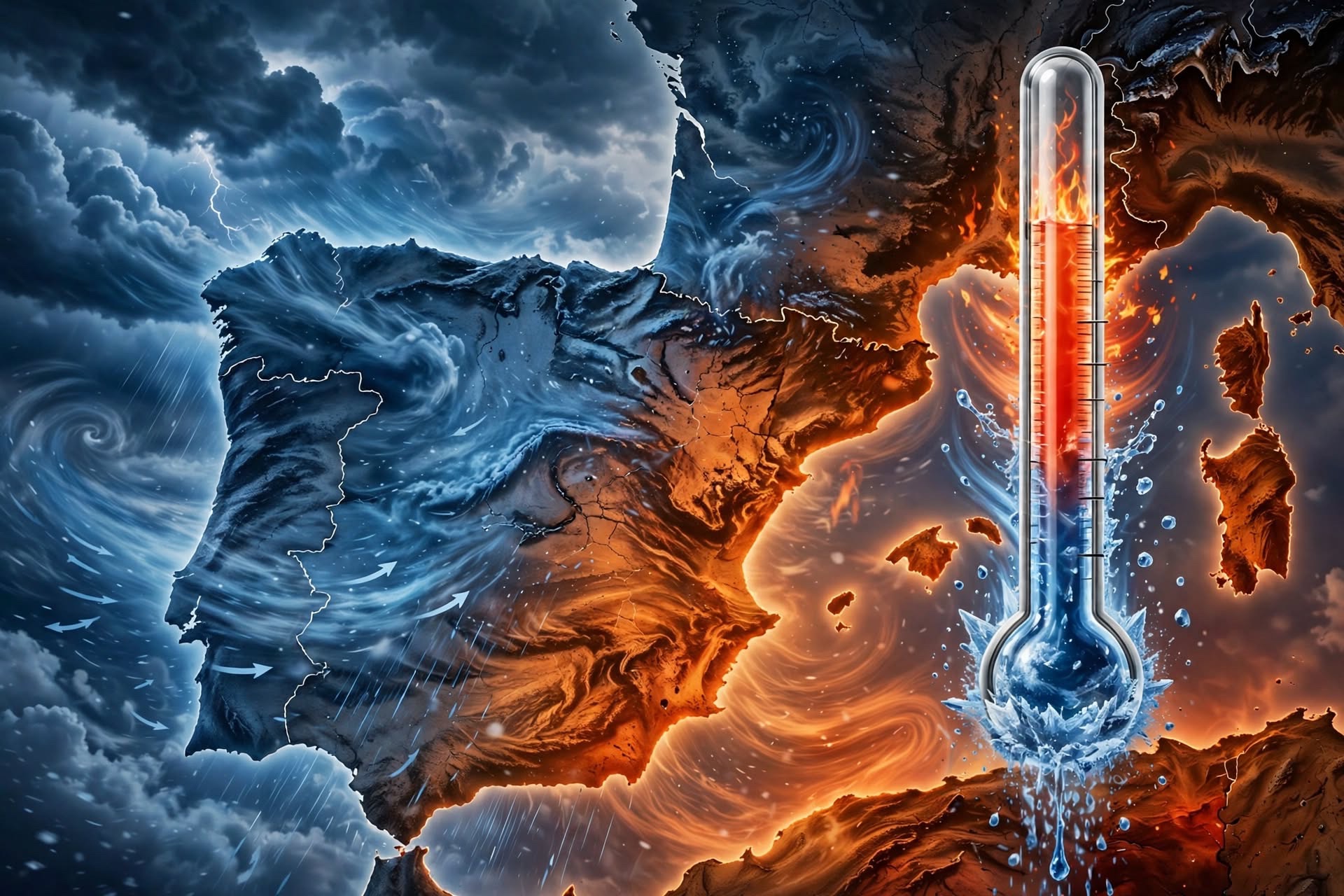 Bajón térmico histórico en España: un frente frío tumbará hasta 10 grados y pone fin a la ola de calor