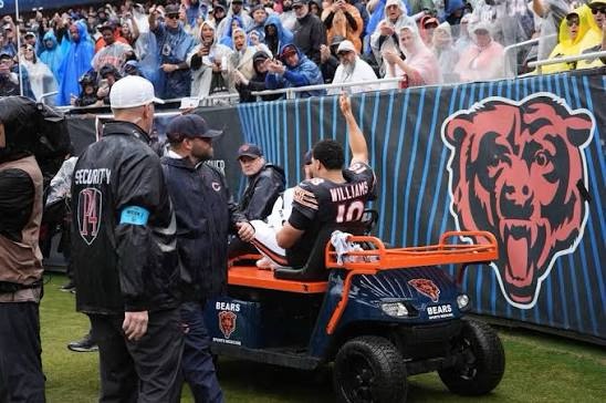 Caleb Williams se lesiona el isquiotibial en derrota de los Bears