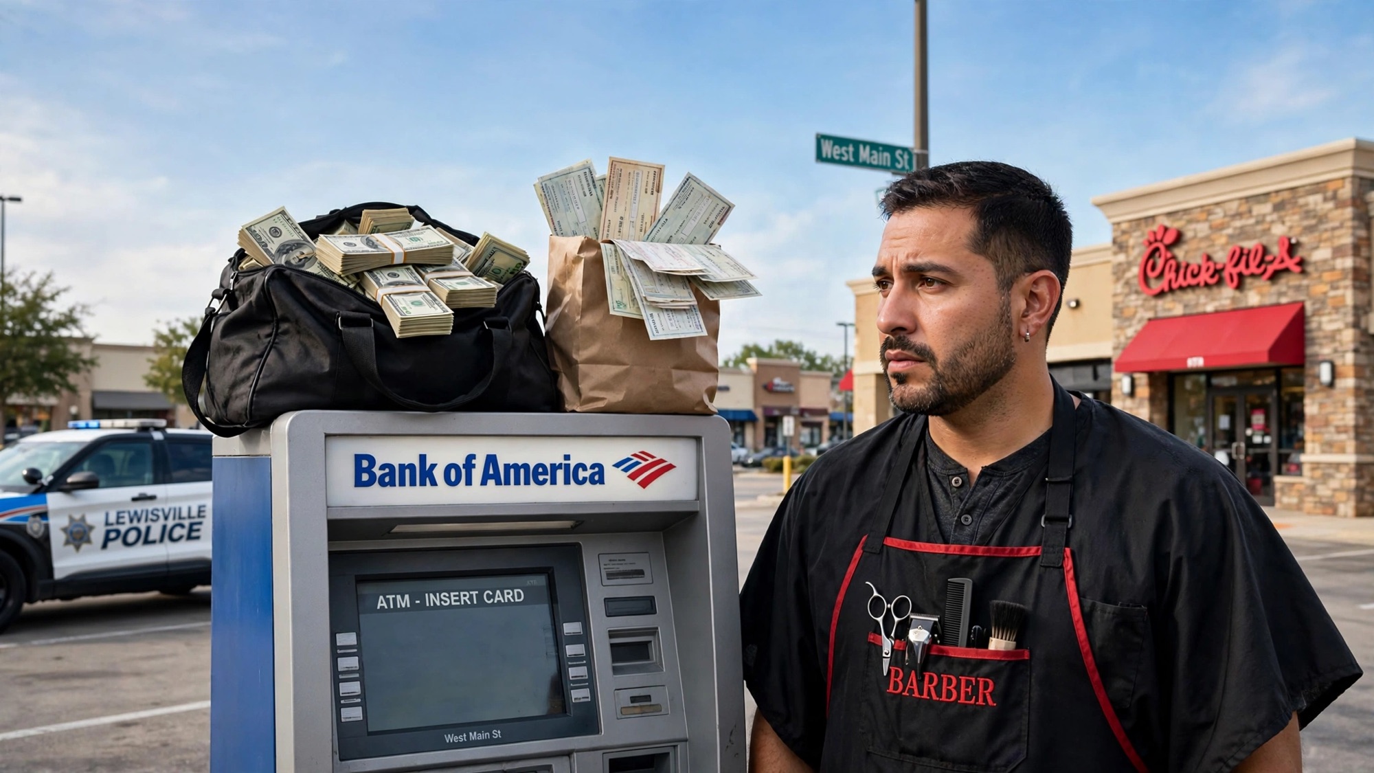 Barbero de Texas devuelve $128,514 hallados sobre un cajero