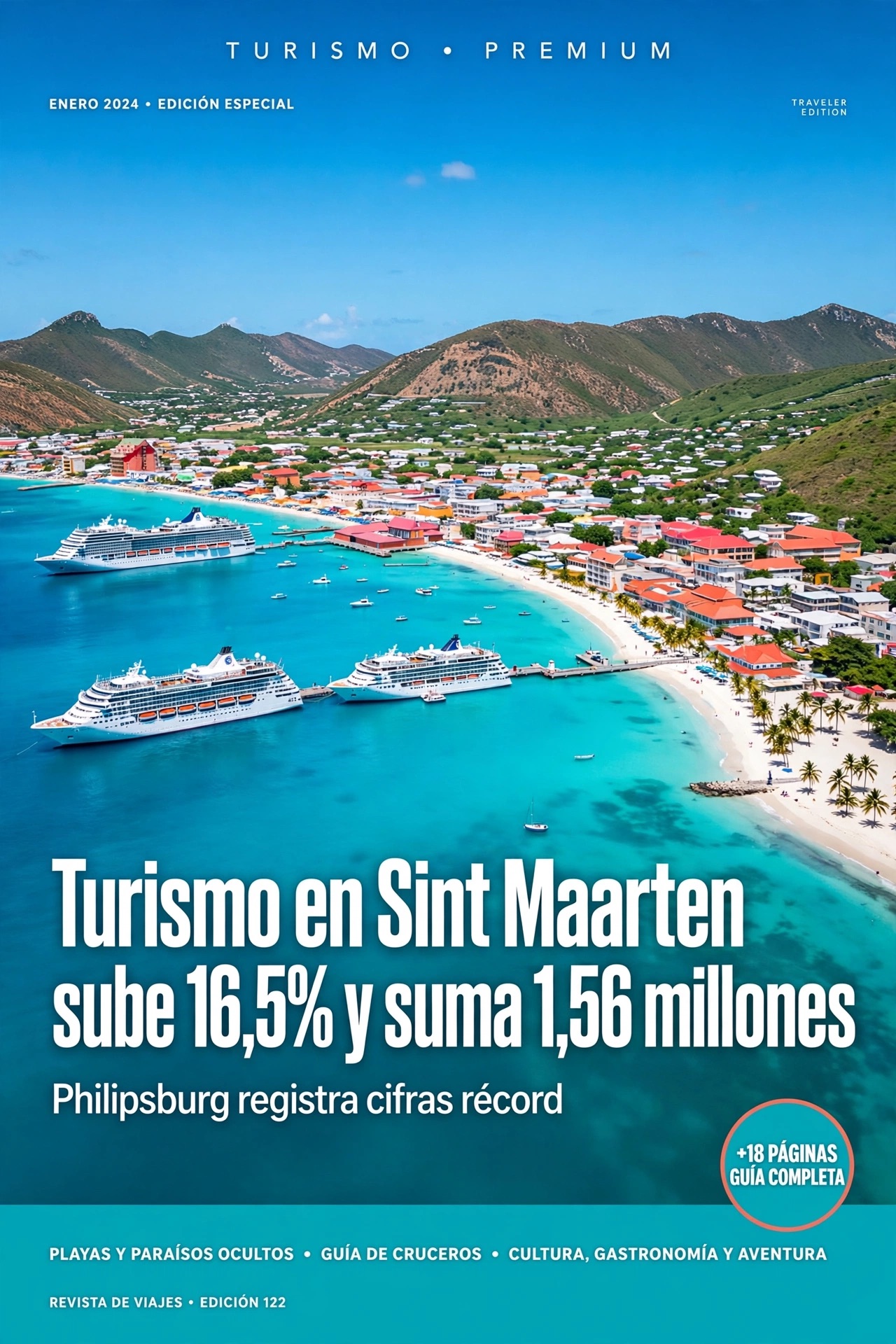 ⁠Turismo en Sint Maarten sube 16,5 % y suma 1,56 millones 1